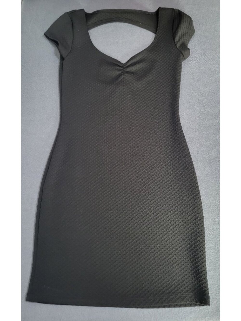 Wet Seal SZ Small Bodycon Club Textured Mini Dress Goth y2k